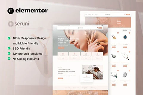 Seruni - Template kit for jewelry store