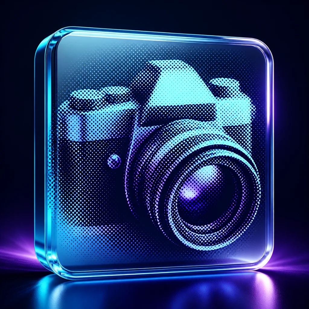 Preview of Halftone Duotone Photo Effect Template