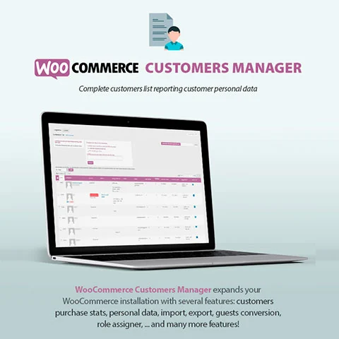 Vista previa de WooCommerce Customers Manager