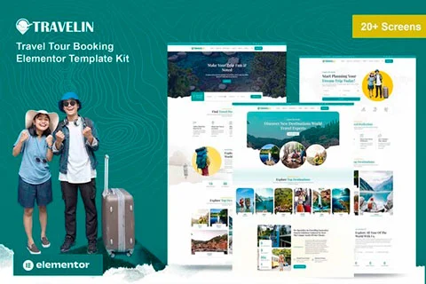 Travelin - Travel Tour Booking Elementor Template Kit