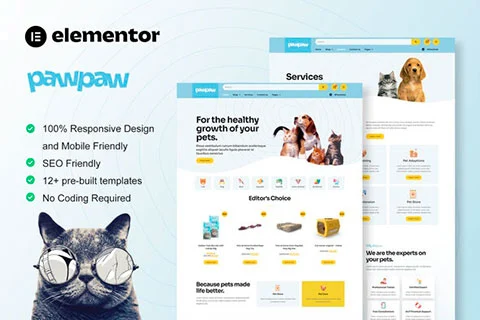 PawPaw - Templatekit for Pet Shop & Services