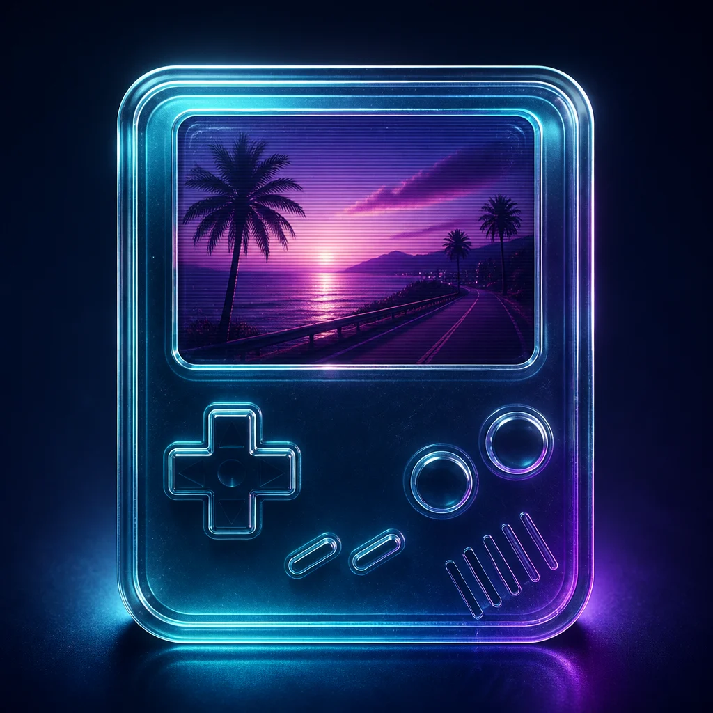 Preview of Retro Console Photo Effect