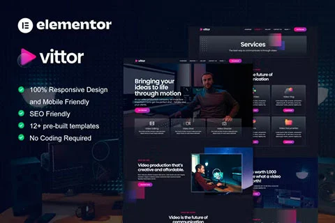 Vista previa de Vittor - Template kit for Video Editing
