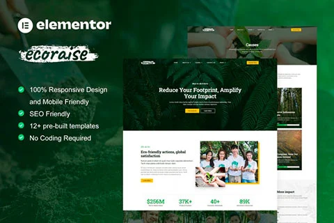 EcoRaise - Template Kit for Charity & Donation