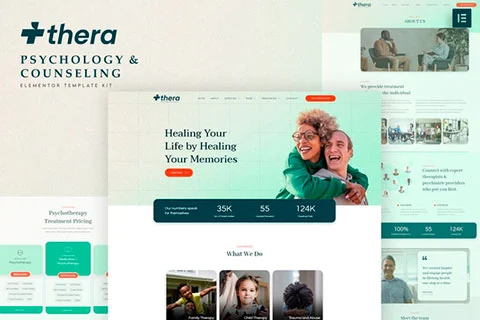 thera - Psychology & Counseling Elementor Template Kit