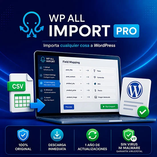 Vista previa de WP All Import Pro