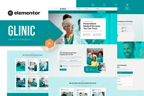 Glinic - Health & Medical Elementor Template Kit