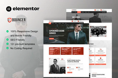 Bouncer - Template Kit for Bodyguard & Security Agency