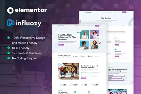 Influozy - Template Kit for Influencer Marketing