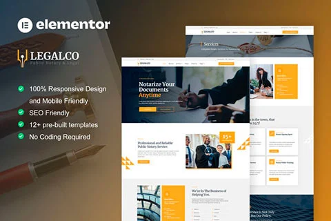 Legalco - Template kit for Public Notary & Legal