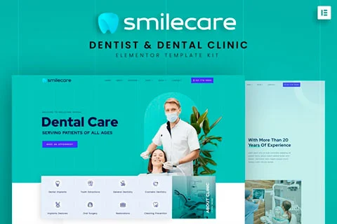 Smilecare - Dentist & Dental Clinic Template Kit