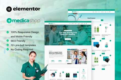 Medicashop - Template kit for Pharmacy & Drug Store