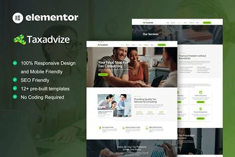 Taxadvize - Template Kit for Tax Advisor & Financial Consulting