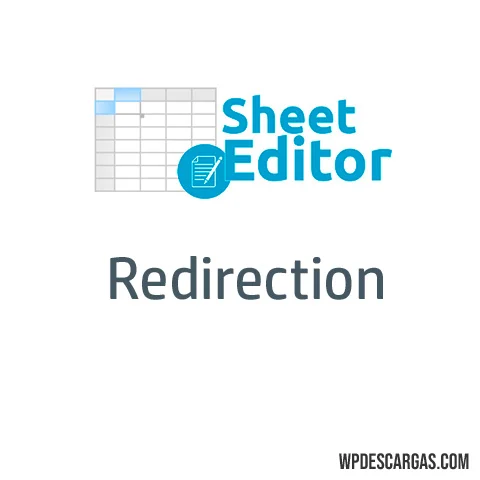 Vista previa de WP Sheet Editor - Redirection
