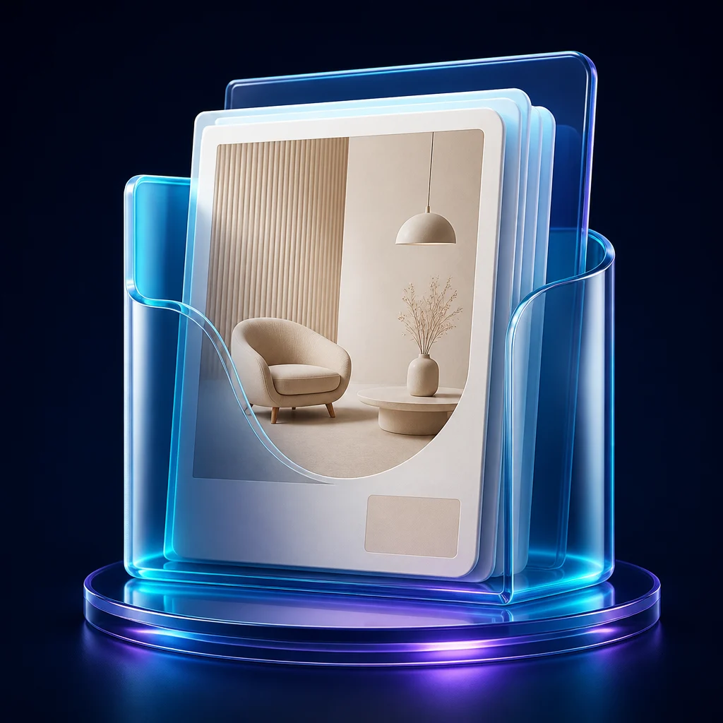Preview of Cream Minimalist Furniture Catalogue Google Slide