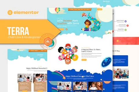 Terra - Child Care & Kindergarten Elementor Template Kit