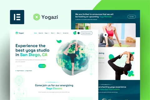 Preview of Yogazi - Yoga Studio Elementor Template Kit
