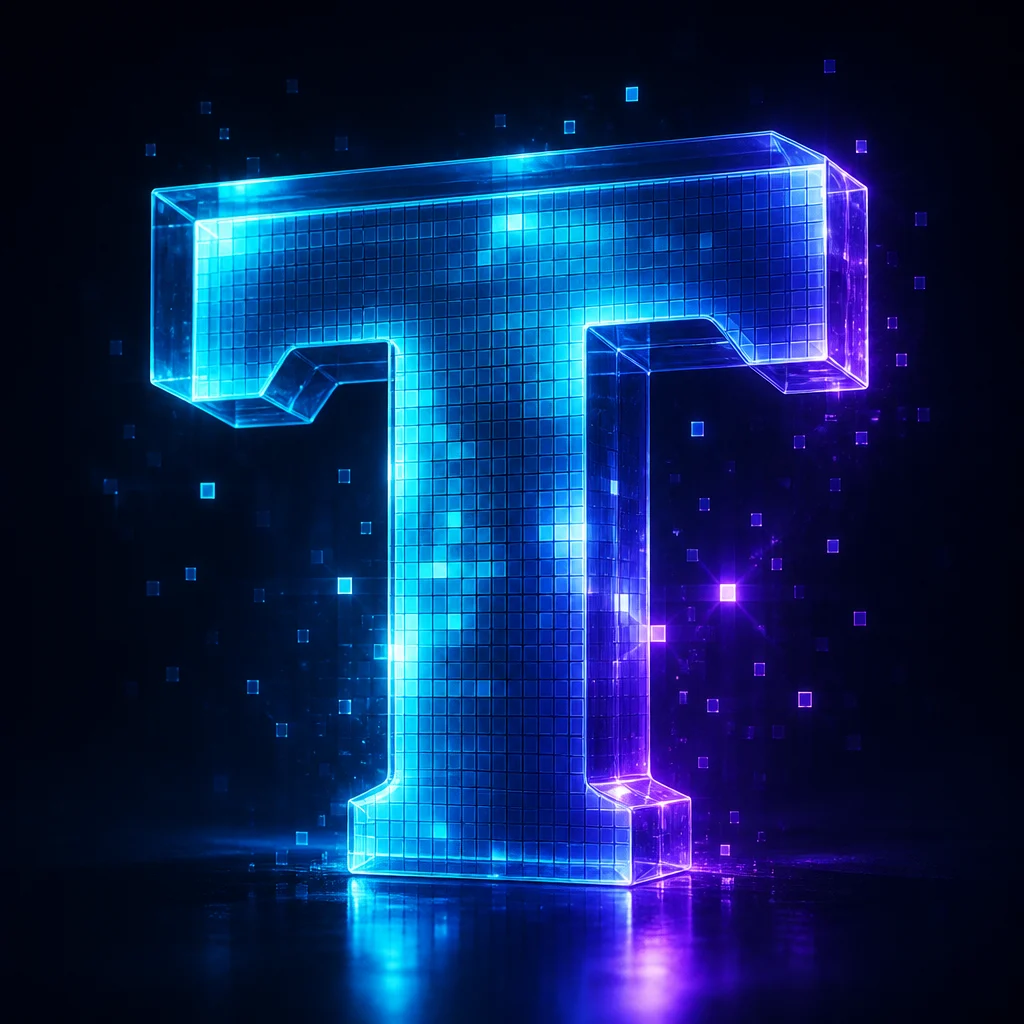 Preview of Pixel Light Glow Text Effect