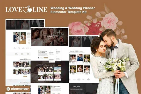 Loveline - Wedding & Wedding Planner Elementor Template Kit
