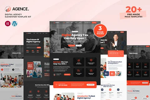 Agence - Digital Agency Elementor Template Kit