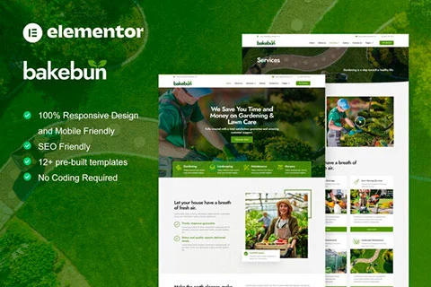 Bakebun - Template kit for Gardening & Landscape