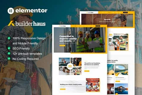 BuilderHaus - Template kit for Construction & Building Service