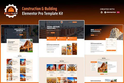 Buildlux - Construction Elementor Pro Template Kit