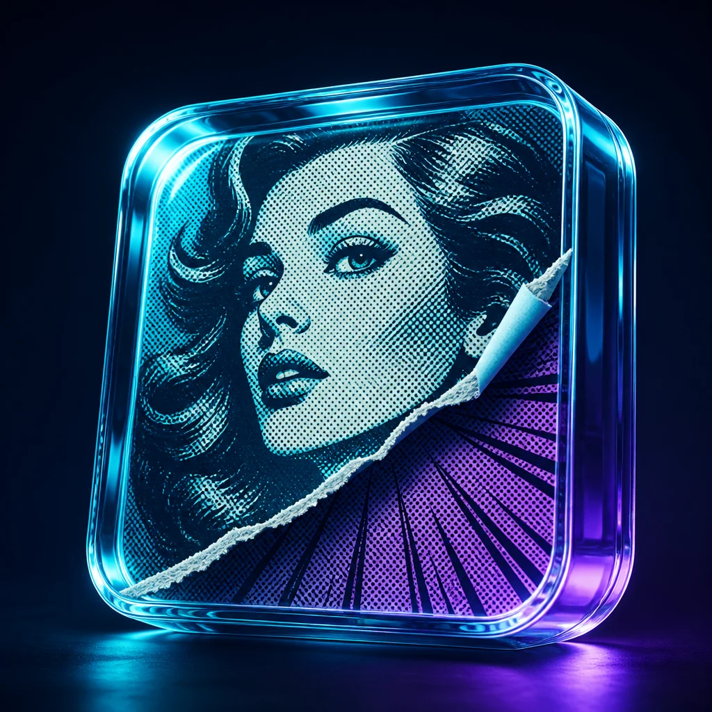 Preview of Retro Comic Print Photo Effect