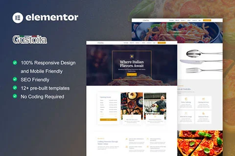 Gustoita - Template kit for Italian Restaurant