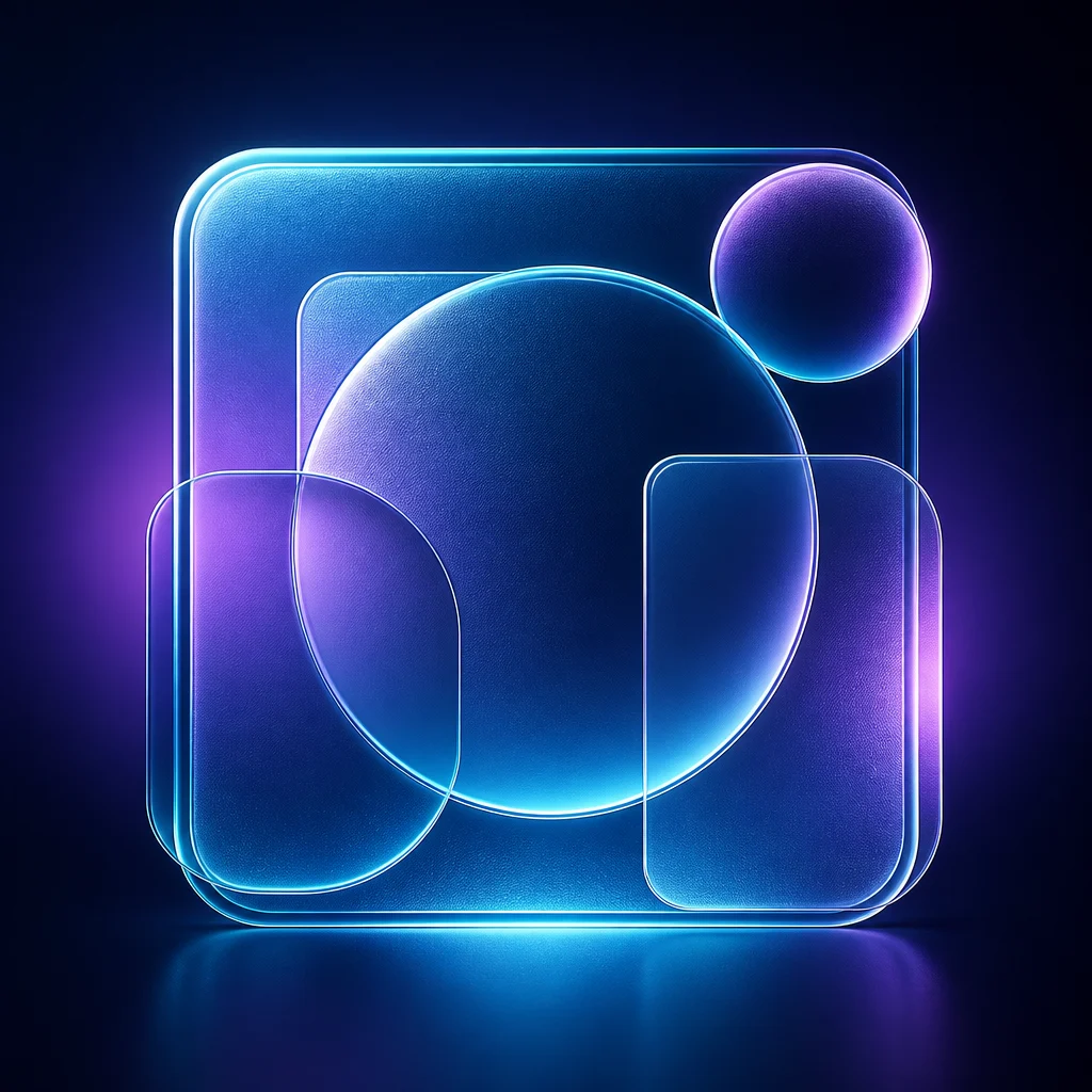 Preview of Glassmorphism Overlay Text Effect