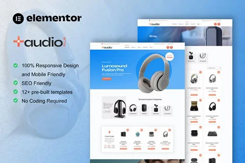 AudioPlus - Template kit for Audio Store