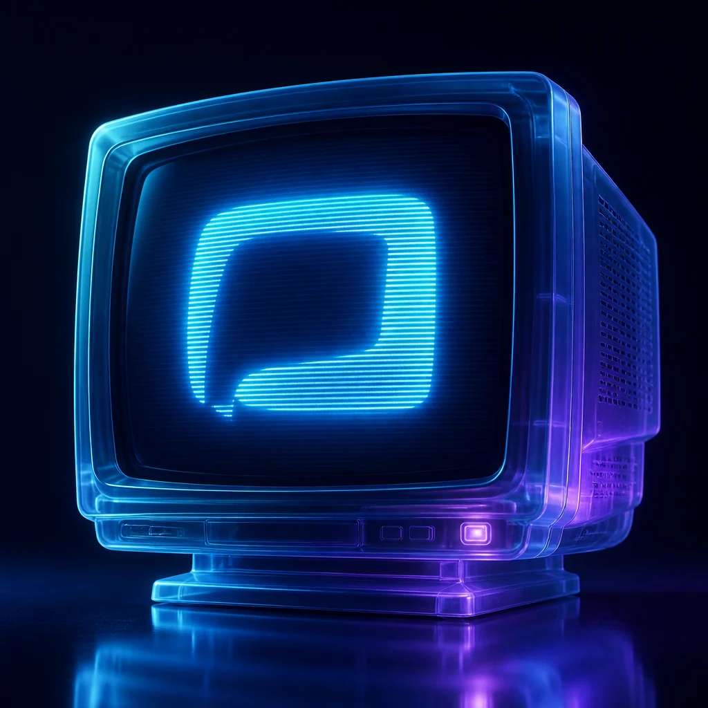 Preview of Crt Monitor Text Logo Effect