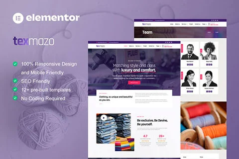 Texmazo - template kit for Textile & Garment Industry