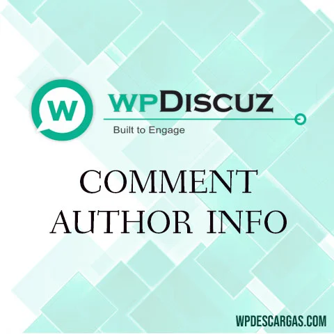 Vista previa de wpDiscuz - Comment Author Info