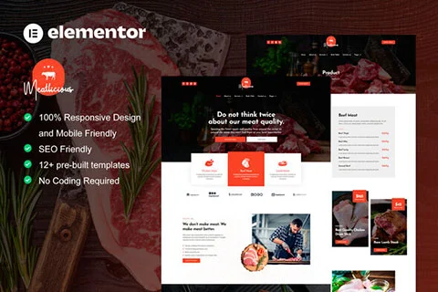 Meatlicious - Template kit for meat shop