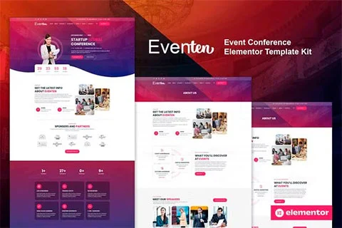 Eventen - Event Conference Elementor Template Kit