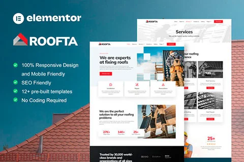 Roofta - Template kit for roof services