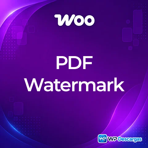 Vista previa de WooCommerce PDF Watermark