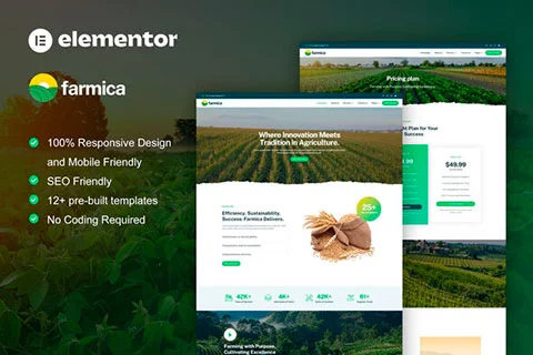 Farmica - Template kit for agriculture