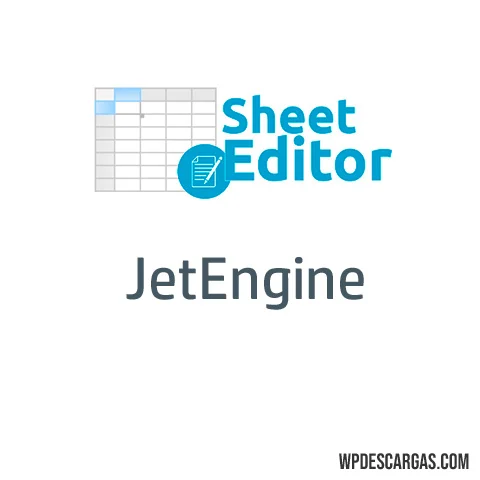 Vista previa de WP Sheet Editor - JetEngine