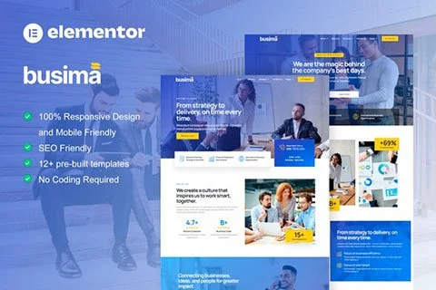 Busima - Template kit for Business Consultant