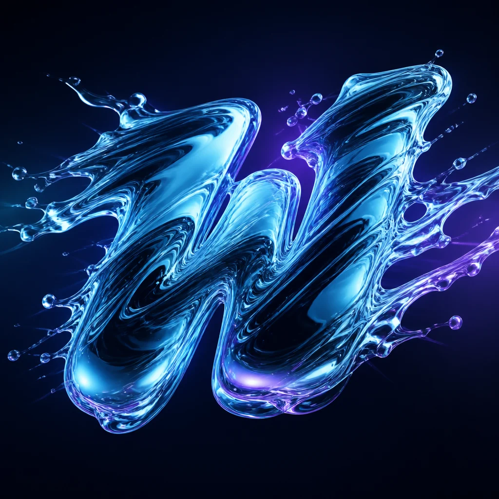 Preview of Rushing Liquid Text Effect
