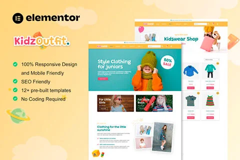 KidzOutfit - Template Kit for Kids Fashion Shop