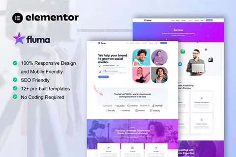 Fluma - Template kit for Influencer
