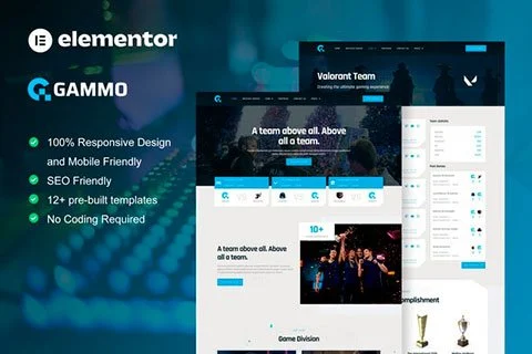 Gammo - Template kit for Esport team
