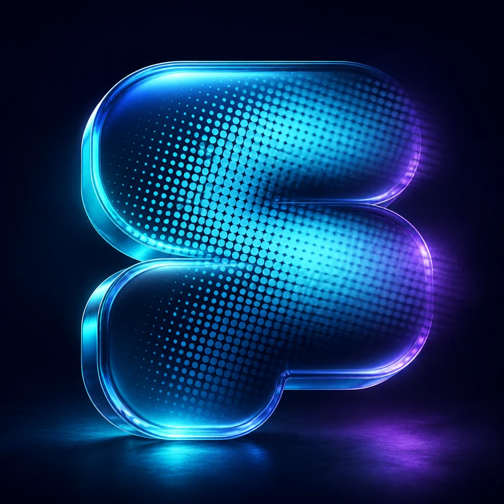 Preview of Halftone Blur Text Logo Effect