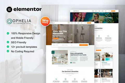 Ophelia - Template Kit for Hotel Booking
