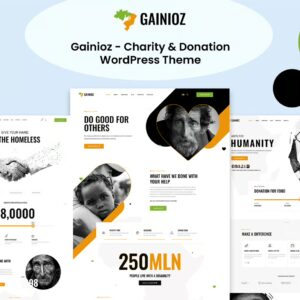 Gainioz - Tema de WordPress para caridad y donación