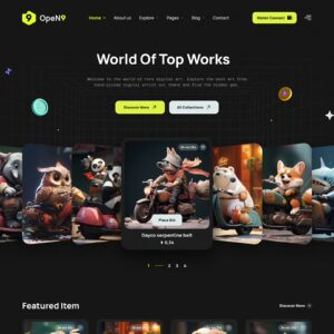 Open9 | NFT Marketplace HTML Template