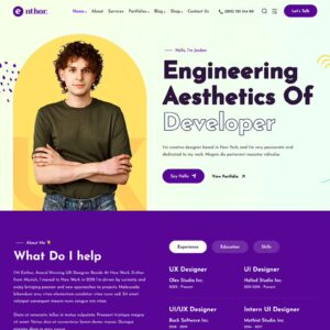 Enthor - Tema de WordPress para Porfolios Creativos
